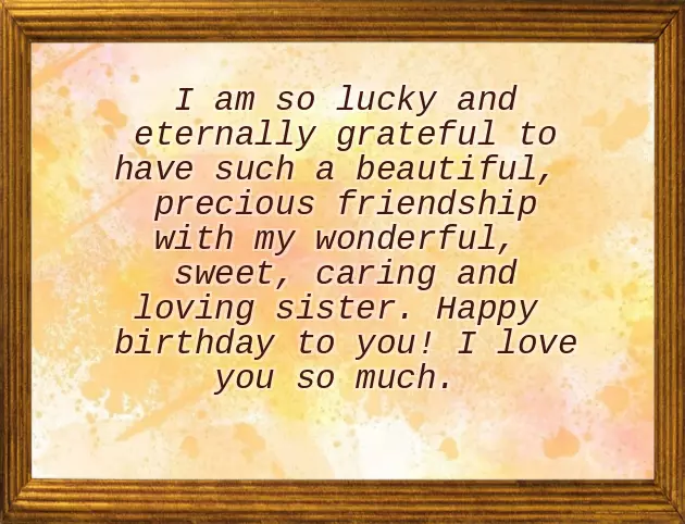 Birthday Wishes For Favourite Sister