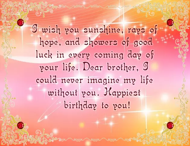 Birthday Wishes For Brother With Name