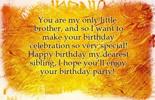 Quotes For Little Brother Birthday