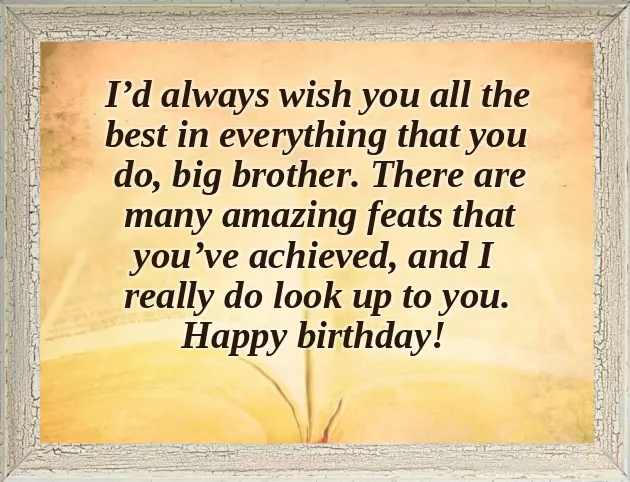 Happy Birthday To You Big Brother