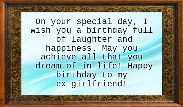 Birthday Ex Girlfriend