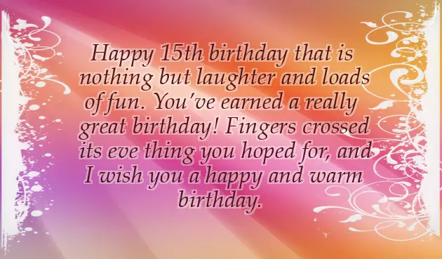 Birthday Wishes For 15 Year Old Nephew
