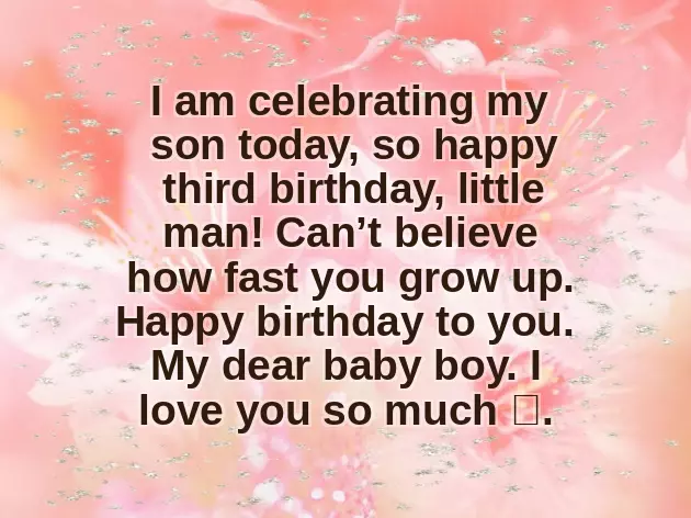 Happy 3Rd Birthday Son Quotes
