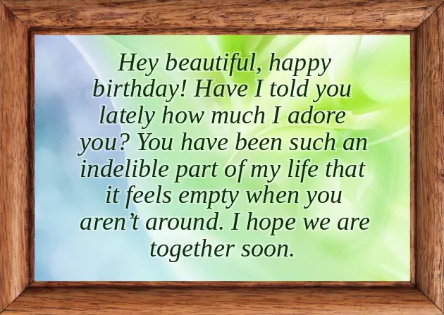 Happy Birthday To My Favorite Girl