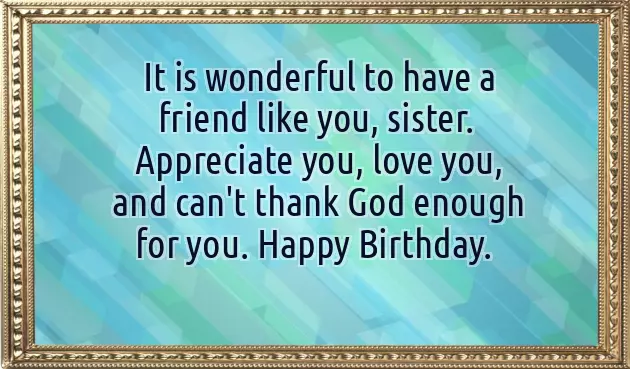 Wish Your Happy Birthday Sister