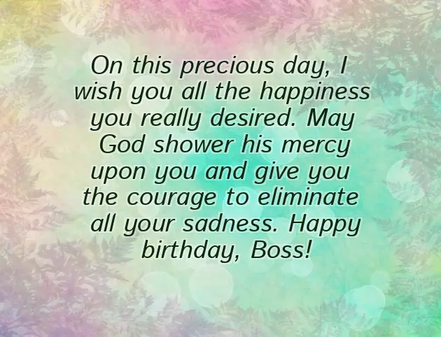 Happy Birthday To Our Boss