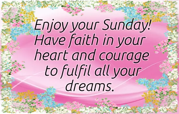 Sunday Good Morning Wishes With Flowers