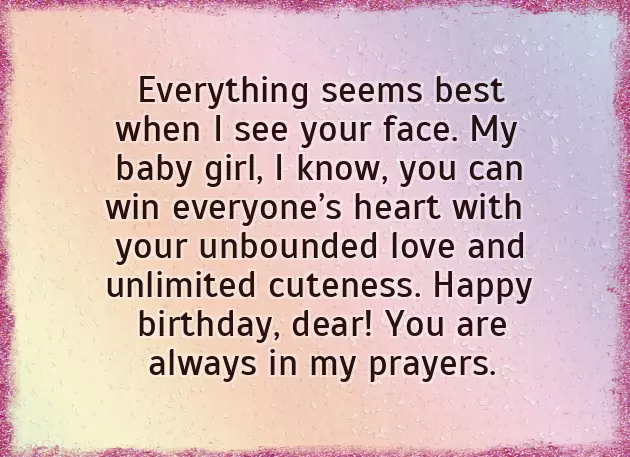 Birthday Wish For A Young Girl