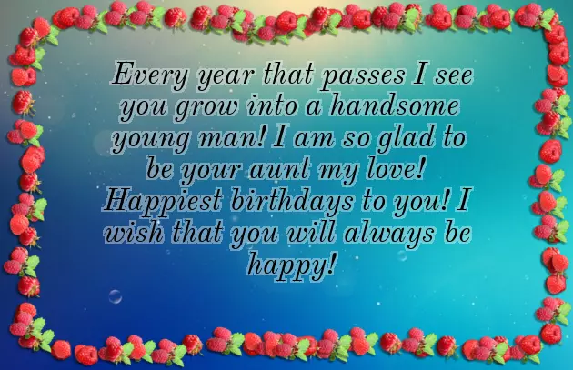 Blessing Birthday Wishes For Nephew From Aunt