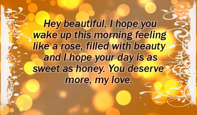 A Romantic Good Morning Message For Her