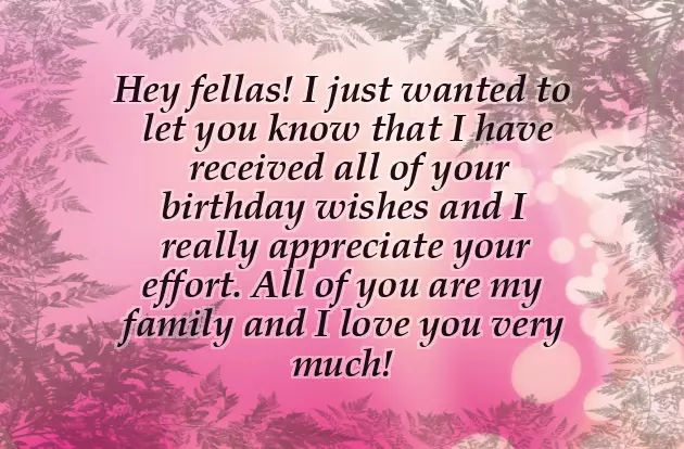 Heartfelt Thank You For Birthday Wishes