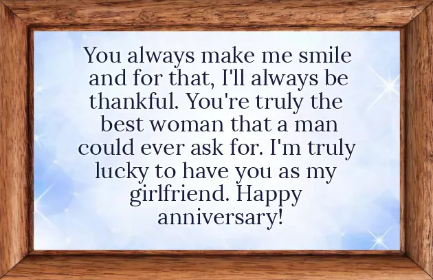 Sweet Anniversary Message For Girlfriend