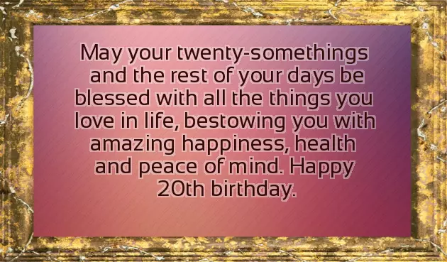 Happy Birthday 20 Years