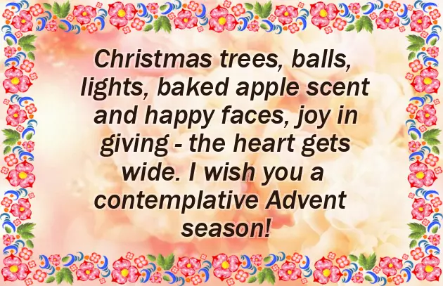 Advent Christmas Wishes