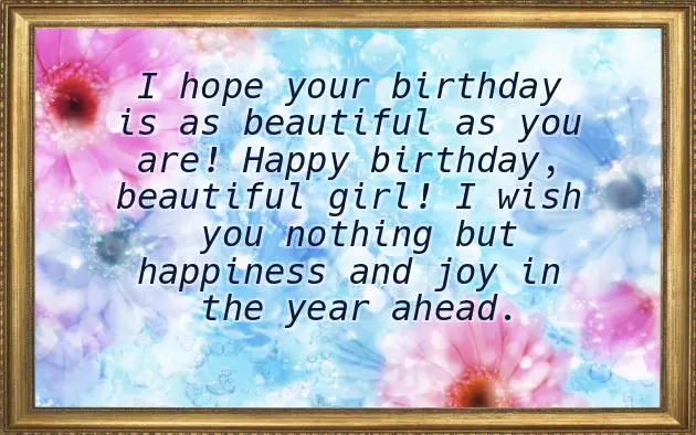 Happy Birthday To My Special Niece