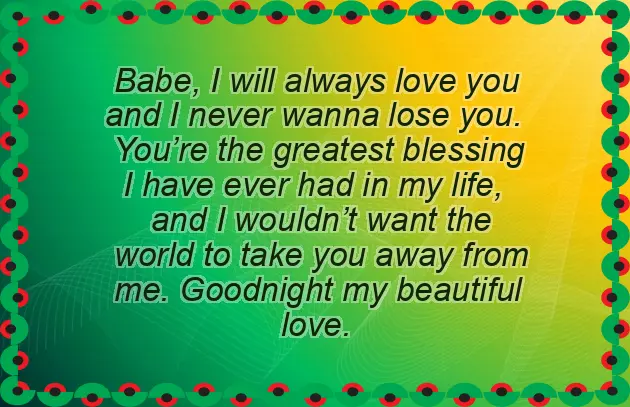 Goodnight Greetings To My Love