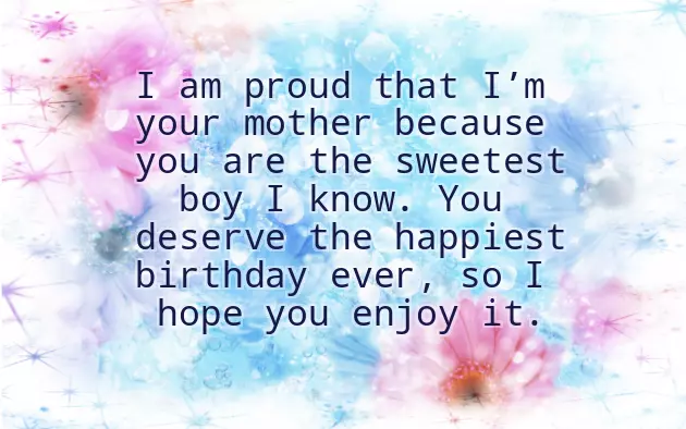 Birthday Wish For A Boy Kid