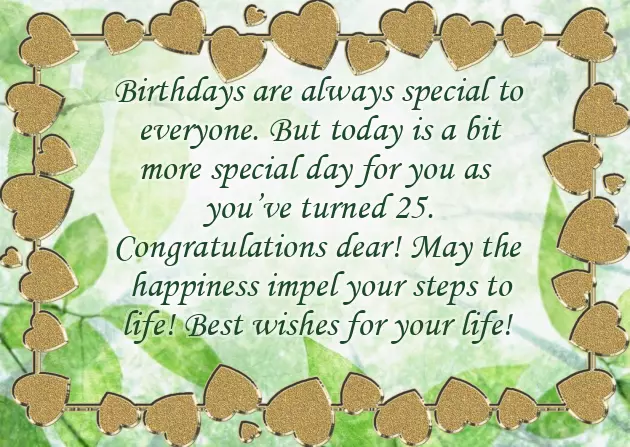 25Th Birthday Wishes For Nephew