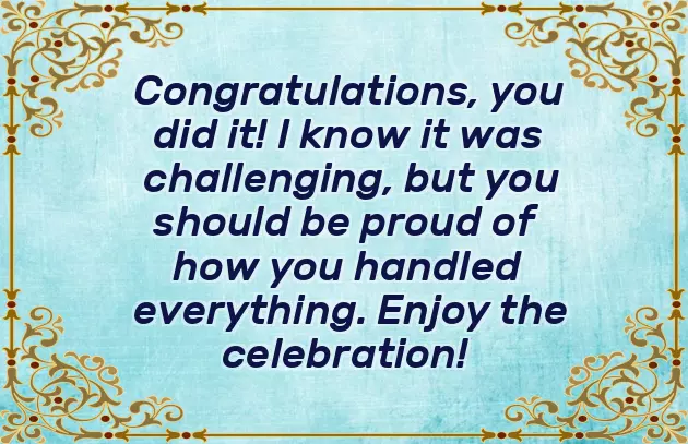 Congratulations For Good Presentation