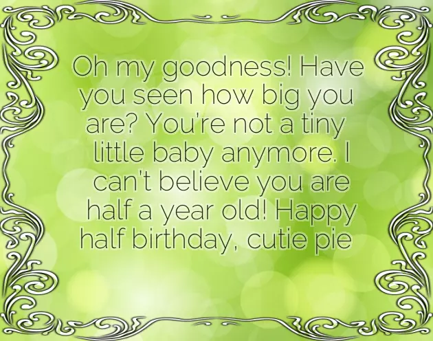 6 Month Baby Six Months Birthday Wishes 6 Month Baby Six Months Birthday Wishes