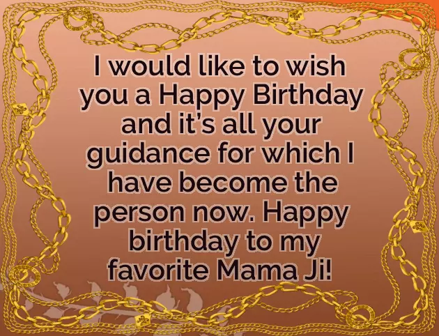 Happy Birthday Mamaji