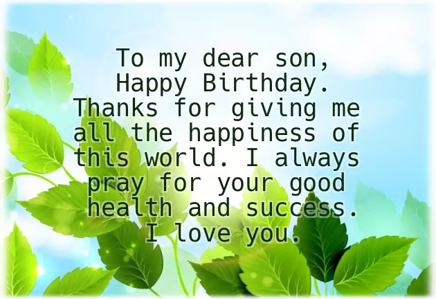 Birthday Wishes For My Adult Son