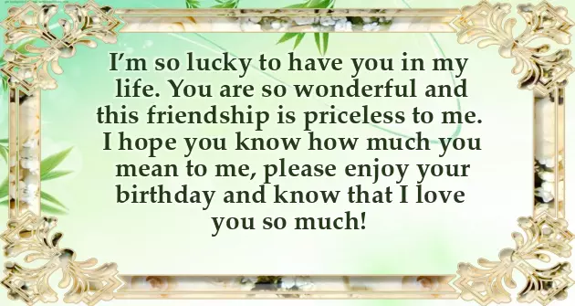 Short Birthday Wishes For Best Friend Female