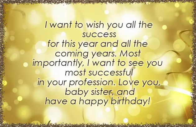 Bday Wishes Quotes For Sister