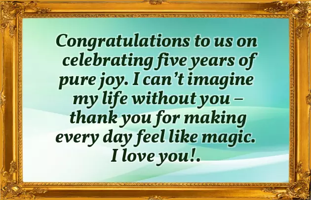 5 Anniversary Wishes 5 Anniversary Wishes