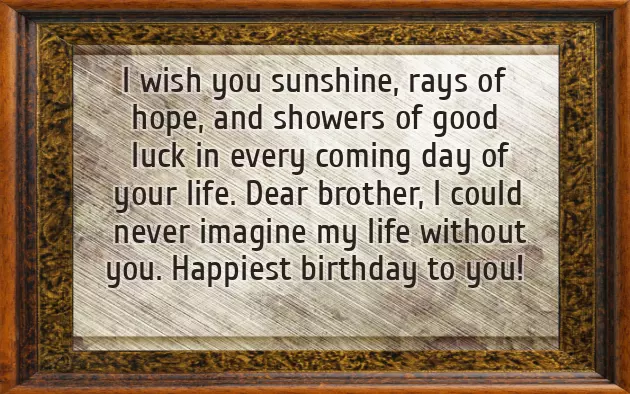 Wishes For A Brother On His Birthday