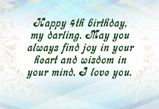 Happy Birthday To 4 Year Old Daughter