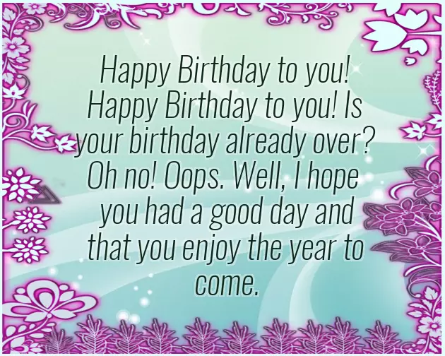 Belated Happy Birthday Wishes To Friend Belated Happy Birthday Wishes To Friend