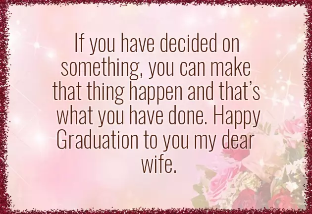 Congratulations To You And Your Wife