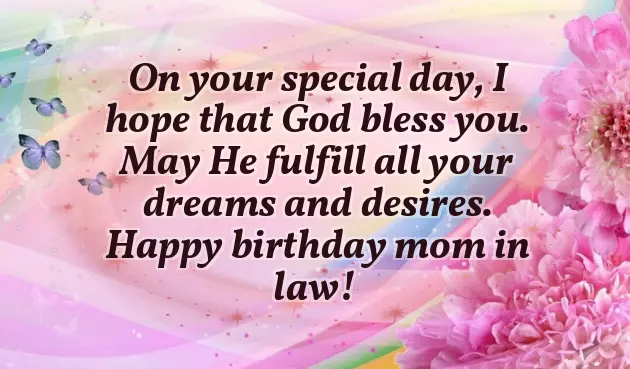 Happy Birthday To A Special Mother In Law