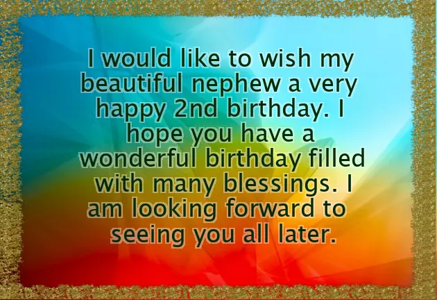 Happy 4Th Birthday My Nephew