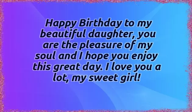 Wish Happy Birthday Daughter