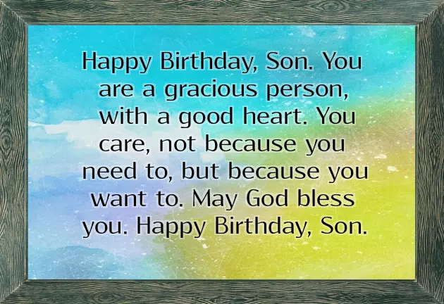 Happy Birthday From Parents To Son