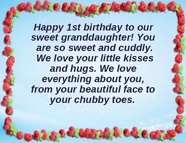 Birthday Wishes For 1 Year Old Kid