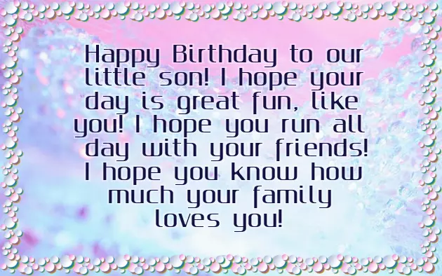 5Th Birthday Wish For Son