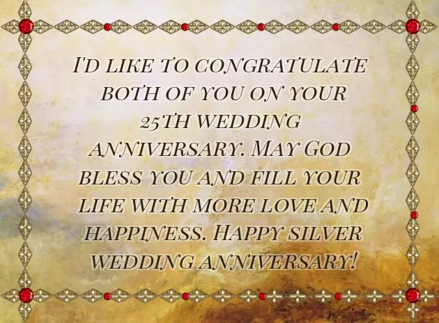 Happy 25Th Anniversary Parents