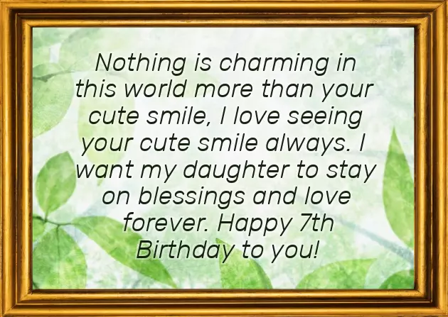 Birthday Wishes To 7 Year Old Daughter Birthday Wishes To 7 Year Old Daughter