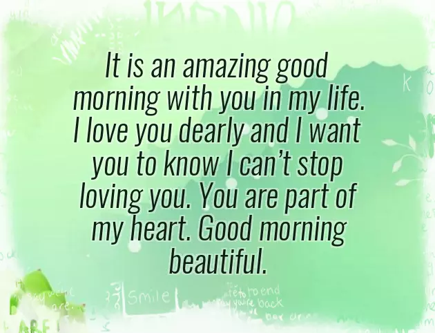 Sweet Morning Message For Love