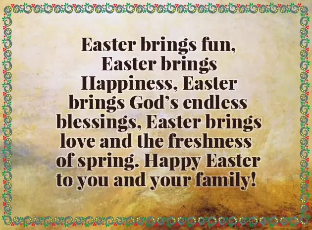 Happy Easter Sunday Blessings