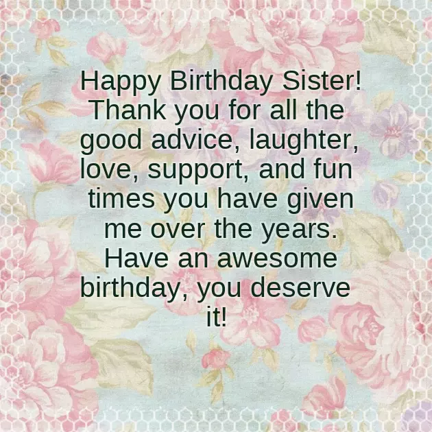 Wishing Your Sister Happy Birthday Wishing Your Sister Happy Birthday