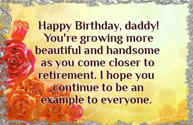 Happy Birthday Wishes From Daughter To Dad