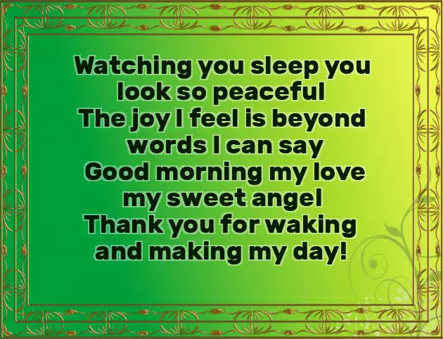 Good Morning Love Poem For Her