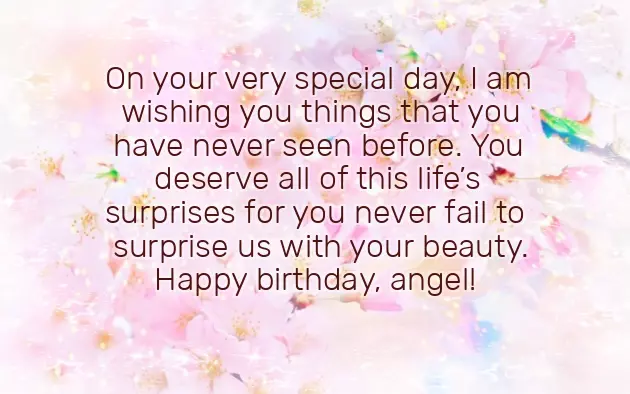 Happy Birthday My Sweet Angel