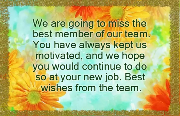 Wishing You All The Best In Your New Job