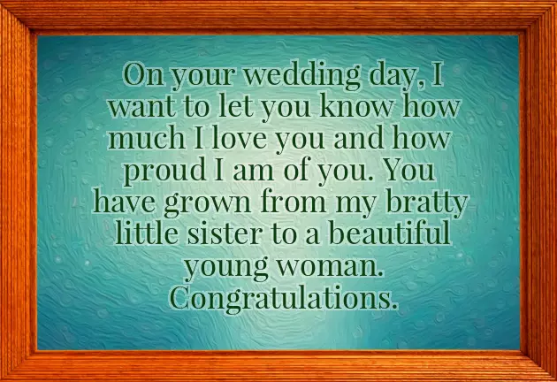 Wedding Message For Brother
