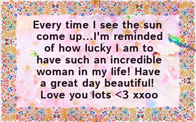 Good Morning Message Relationship